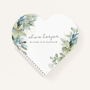 Eukalyptus schreibt in mein Daughter Memory Journa Notizbuch