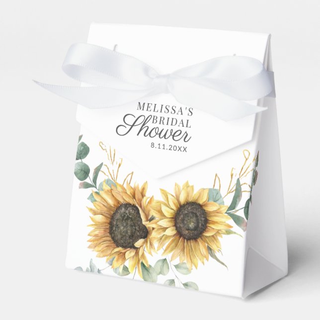Eukalyptus-Script-Brautparty Geschenkschachtel (Vorderseite)