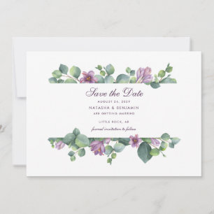 Eukalyptus Script florale botanische Vegetation Save The Date