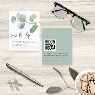 Eukalyptus-Script-QR-Code Save the Date