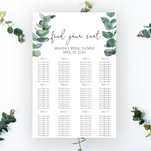 Eukalyptus - Seekartenschaumplatte Poster