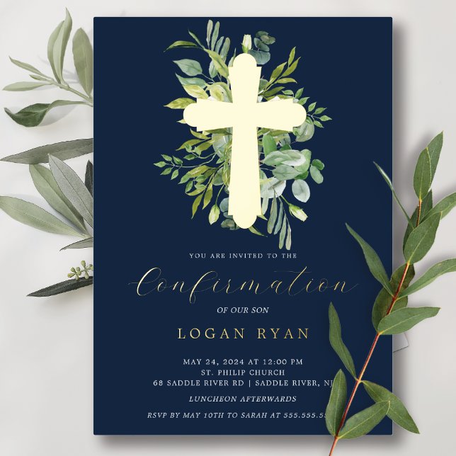 Eukalyptus Serenity Confirmation - Einladung (Von Creator hochgeladen)