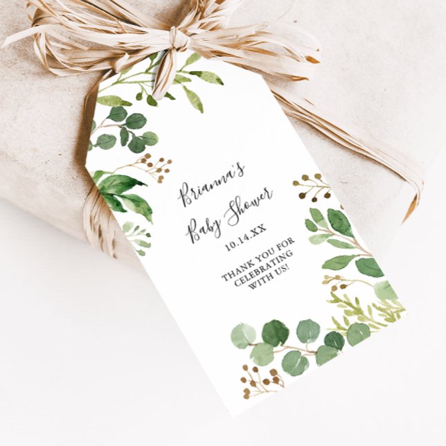 Eukalyptus Simple Brown Blumenspülung Geschenkanhänger (Von Creator hochgeladen)