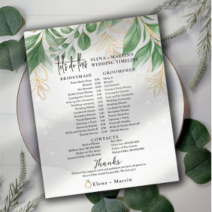 Eukalyptus + Skripttext Hochzeitstag
