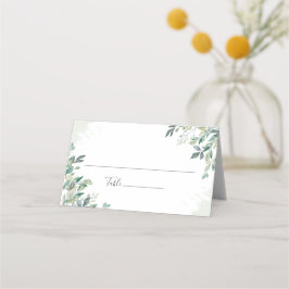 Eukalyptus succulent Geometric Frame Wedding Platzkarte