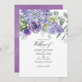 Eukalyptus succulents Wedding Foto Einladung