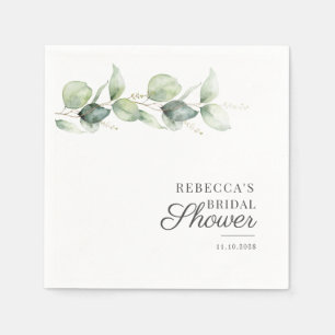 Eukalyptus sukkulentes botanisches Brautparty Serviette