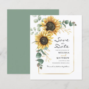 Eukalyptus Sunflower Bloral Wedding Rett Date