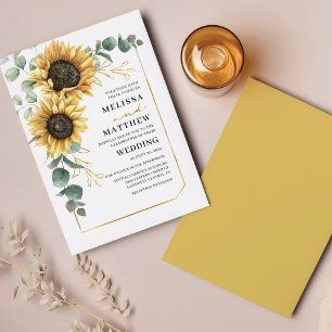 Eukalyptus Sunflower Geometric Wedding