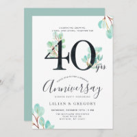 Eukalyptus-Thema zum 40-jährigen Jubiläum zusammen