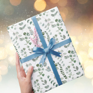 Eukalyptus Tropical Green Blätter Pattern Geschenkpapier