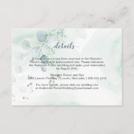 Eukalyptus-Umschließungskarten für Dusty Blue & Sa Begleitkarte