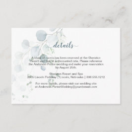 Eukalyptus-Umschließungskarten für Dusty Blue & Sa Begleitkarte