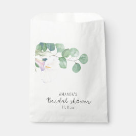 Eukalyptus und calla Blume - Brautparty Geschenktütchen