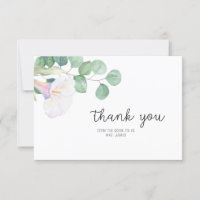 Eukalyptus und calla - Brautparty vielen Dank