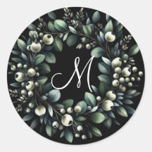 Eukalyptus und Snowberries Wasserfarbe