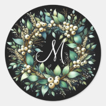 Eukalyptus und Snowberries Wasserfarbe