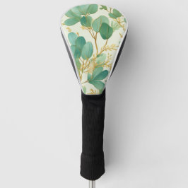 Eukalyptus Verlasse ein grünes und goldenes Design Golf Headcover