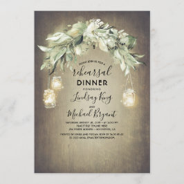 Eukalyptus Verlasse Grüne Rustikale Probe Abendess Einladung