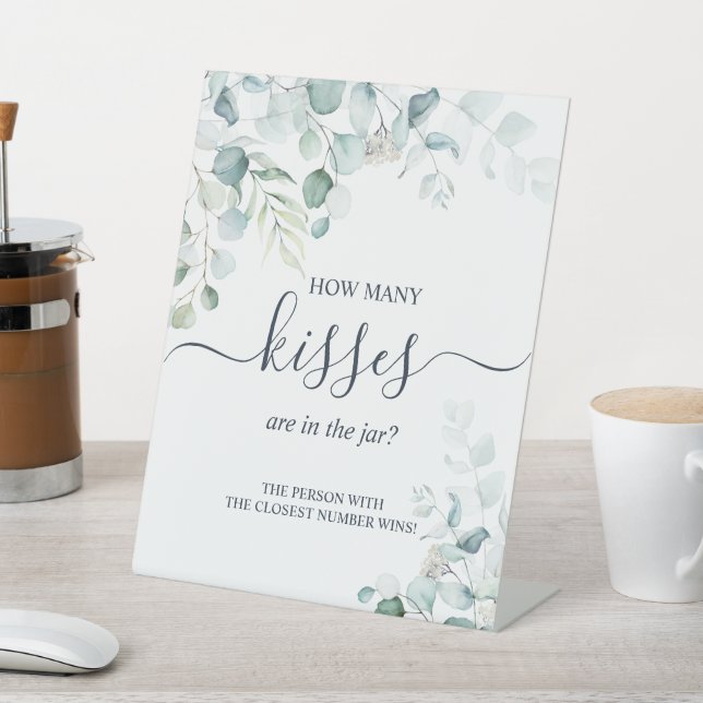 Eukalyptus Verlasse wie viele Küsse sind im Jar? Sockelschild (In SItu)