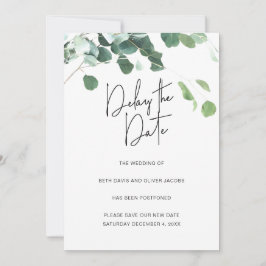 Eukalyptus verzögert das Datum der Hochzeitverläng Ankündigung