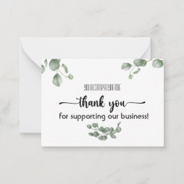 Eukalyptus Vielen Dank für die Unterstützung unser Mitteilungskarte