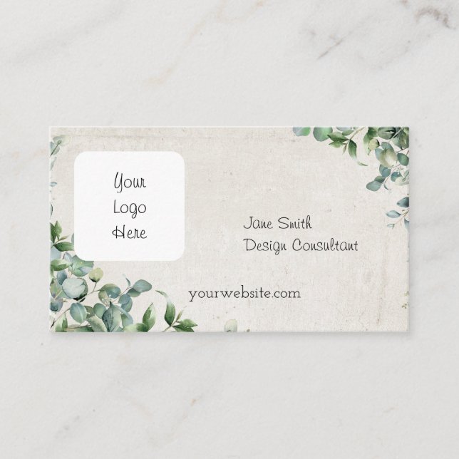 Eukalyptus Visitenkarte (Vorderseite)