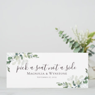 Eukalyptus Wählen Sie einen Platz nicht eine Seite Einladung