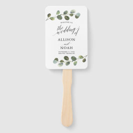 Eukalyptus wassercolor fächer