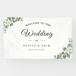 Eukalyptus wassercolor Rustikale Hochzeit Banner