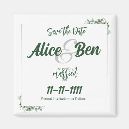 Eukalyptus-Wassergrenzlinie Speichern des Datums Magnet