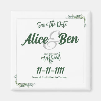 Eukalyptus-Wassergrenzlinie Speichern des Datums Magnet