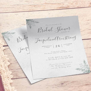 Eukalyptus Watercolor-Brautparty Flyer