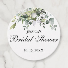 Eukalyptus Watercolor Brautparty Gefälligkeitstags Geschenkanhänger