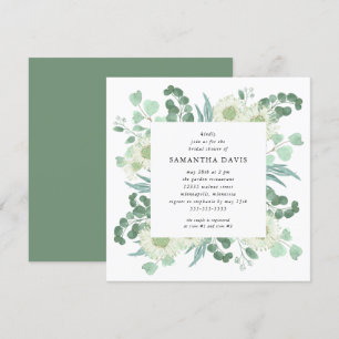 Eukalyptus Watercolor Foliage Brautparty Einladung