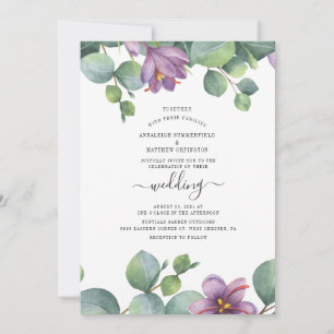 Eukalyptus Watercolor Greenerity Wedding Einladung