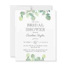 Eukalyptus Watercolor Grünes Brautparty