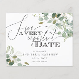Eukalyptus Watercolor-Hochzeit im Haushalt speiche