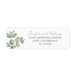 Eukalyptus Watercolor Sage Green Wedding
