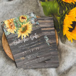 Eukalyptus Watercolor Save The Date<br><div class="desc">Diese Save the Date flache Karte zeichnet sich durch eine bedruckte Holzstruktur mit Aquarellsonnenblumen und Eukalyptus aus. Skriptkalligraphie und moderner Schriftart verwendet.</div>
