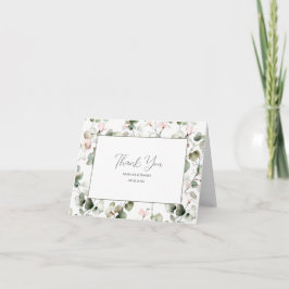 Eukalyptus Watercolor Wedding Dankeschön-Karte Dankeskarte
