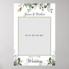 Eukalyptus Watercolor Wedding Foto Prop Poster
