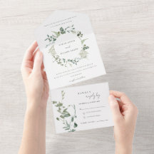 Eukalyptus Watercolor Wreath Wedding