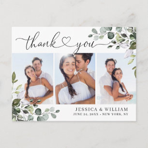 Eukalyptus Wedding 3 Foto Vielen Dank Postkarte