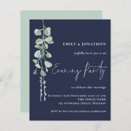 Eukalyptus Wedding Abend Party Navy Blue