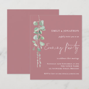 Eukalyptus Wedding Abend Party Pink