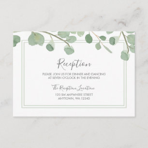 Eukalyptus Wedding Begleitkarte