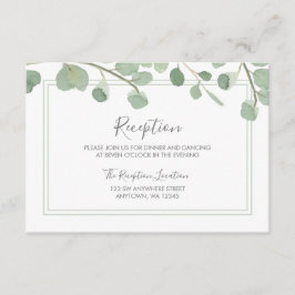 Eukalyptus Wedding Begleitkarte
