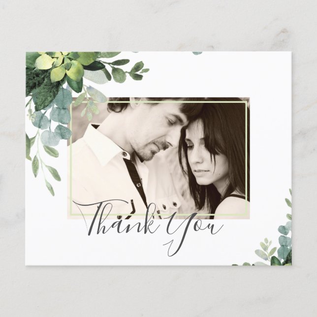 Eukalyptus Wedding - Blätter für Aquarellpflanzen Flyer (Vorne)