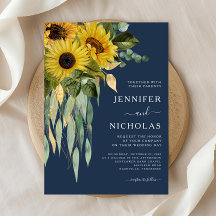 Eukalyptus Wedding Blue Floral Sunflower